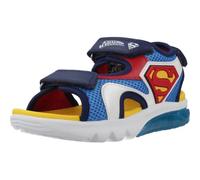 Geox J CIBERDRON B Sandal, LT Blue/RED, 32 EU
