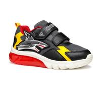Geox J CIBERDRON Boy B, Scarpe da Ginnastica, Dk Grey/Yellow, 34 EU