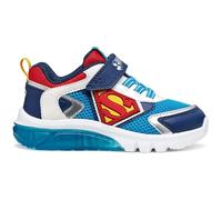 Geox J CIBERDRON Boy B Sneaker, LT Blue/Red, 27 EU
