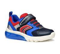 Geox J CIBERDRON Boy C - Scarpe da Ginnastica Bambino, Navy/Dk Red,