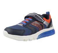 Geox J CIBERDRON Boy C, Scarpe da Ginnastica, Navy/Orange, 32 EU