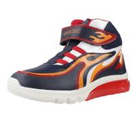 Geox J CIBERDRON Boy C, Scarpe da Ginnastica, Navy/Red, 28 EU