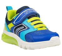 Geox J CIBERDRON Boy C, Scarpe da Ginnastica, Royal/Lime, 35 EU