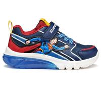 Geox J Ciberdron Boy, Scarpe da Ginnastica, Blu Rosso, 25 EU