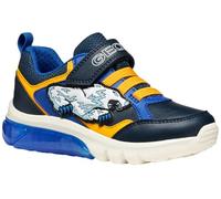 Geox J CIBERDRON Boy Sneaker, Navy/Yellow, 34 EU, Navy Yellow, 34 EU
