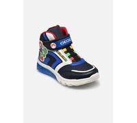 Scarpe Geox Ciberdron blu navy bianco bambino - 28