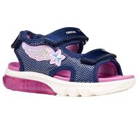 Geox J CIBERDRON G Sandal, Navy/PINK, 36 EU