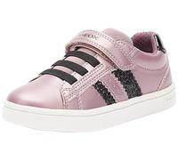 Geox J DJROCK Girl E Sneaker, Dk Pink/Nero, 36 EU, Dk Pink Black, 36 EU