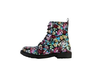 Geox J ECLAIR GIRL D - Stivaletto, BLACK/MULTICOLOR,