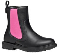 Geox J Eclair Girl, Stivale alla Caviglia, Nero Fucsia, 30 EU