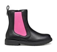 Geox J Eclair Girl, Stivale alla Caviglia, Nero Fucsia, 37 EU