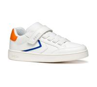 Geox J Eclyper Boy A, Scarpe da Ginnastica Bambini e Ragazzi, White Lt Orange, 31 EU