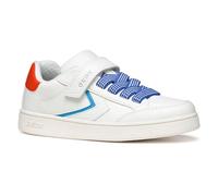 Geox J Eclyper Boy A, Scarpe da Ginnastica Bambini e Ragazzi, White Orange, 39 EU