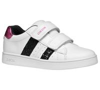 Geox J ECLYPER Girl A, Scarpe da Ginnastica, White Black Pink, 29 EU