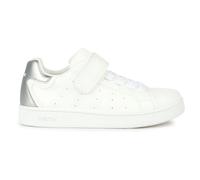 Geox J ECLYPER Girl A Sneaker, Bianco/Argento, 39 EU, Bianco, 39 EU