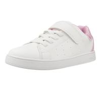 Geox J ECLYPER Girl A Sneaker, Bianco/Rosa, 32 EU