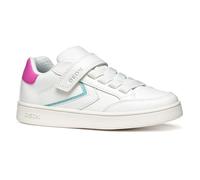 Geox J ECLYPER Girl B - Scarpe da Ginnastica Bambina, White/Fuchsia,