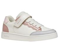 Geox J ECLYPER Girl B Sneaker, Bianco/Rosa, 33 EU