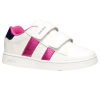 Geox J ECLYPER - Sneaker da ragazza, bianco/DK fucsia, taglia 42, Bianco Dk Fucsia, 33 EU