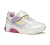 Geox J FADINLIGHT Girl A - Scarpe da Ginnastica Bambina, White/Multicolor,