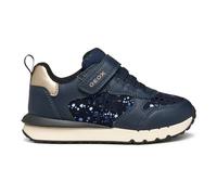 Geox J Fastics Girl, Scarpe da Ginnastica, Navy Platinum, 38 EU