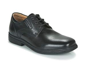 Geox J Federico M Scarpe Stringate Derby Bambini e ragazzi, Nero, 31 EU