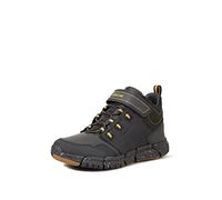 Geox J FLEXYPER BOY B ABX, Stivaletti Bambini e ragazzi, BLACK/DK YELLOW, 40 EU