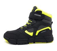 Geox J Flexyper Boy B Abx, Stivaletti Bambini e ragazzi, Black Lime, 36 EU