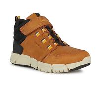 Geox J Flexyper Boy B Abx, Stivaletti Bambini e ragazzi, Brown Dk Yellow, 37 EU