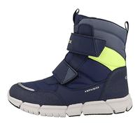 Geox J Flexyper Boy B Abx, Stivaletti Bambini e ragazzi, Navy Fluo Yellow, 38 EU
