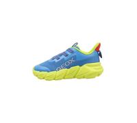 Geox J FLEXYPER Fast Boy, Scarpe da Ginnastica, Royal/Lime, 35 EU