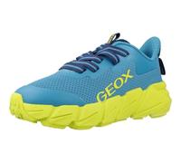 Geox J FLEXYPER Fast Boy Sneaker, LT Blue/Lime, 34 EU, Lt Blue Lime, 34 EU