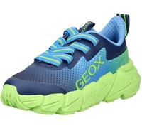 Geox J FLEXYPER Fast Boy Sneaker, LT Blue/Lime, 39 EU