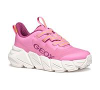 Geox J FLEXYPER Fast Girl, Scarpe da Ginnastica, Pink/Yellow, 39 EU