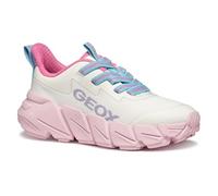 Geox J FLEXYPER Fast Girl, Scarpe da Ginnastica, White/Pink, 33 EU