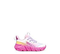 Geox J FLEXYPER Fast Girl Sneaker, Fucsia/Multicolore, 37 EU