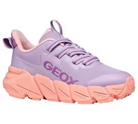 Geox J FLEXYPER Fast Girl Sneaker, Lilac/LT Coral, 32 EU