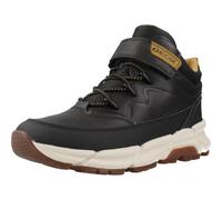Geox J Flexyper Plus Boy, Caviglia Barca, Black Dk Yellow, 29 EU