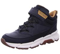 Geox J Flexyper Plus Boy, Caviglia Barca, Black Dk Yellow, 33 EU