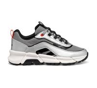 Geox J Flexyper Plus Boy, Scarpe da Ginnastica, Silver Lt Red, 39 EU