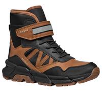 Geox J FLEXYPER Plus Boy, Scarpone da Neve, Tobacco/Black, 35 EU