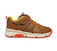 Geox J FLEXYPER Plus Boy Sneaker, Marrone/Arancione, 36 EU, Marrone Arancio, 36 EU