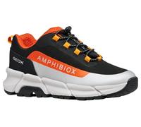 Geox J FLEXYPER Plus Boy Sneaker, Nero/Arancione, 39 EU
