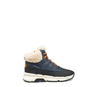 Geox J Flexyper Plus Boy, Stivale alla Caviglia, Navy Dk Orange, 35 EU