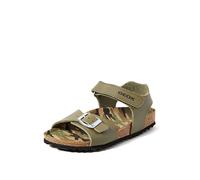 Geox J Ghita Boy B, Sandali Bambini e ragazzi, Verde/Nero (Military/Black), 30 EU