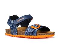 Geox J Ghita Boy B, Sandalo, Navy/Multicolor, 35 EU