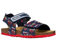 Geox J Ghita Boy C Sandal, Navy/RED, 27 EU