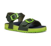 Geox J GHITA BOY C - Sandalo Bambino, Dk Green/Lime,