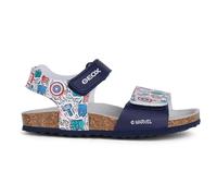 Geox J Ghita Boy ESandal Bambino, Blu navy multicolore, 1 UK
