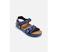 Geox J Ghita Boy B Sandal, Navy/LT Blue, 34 EU